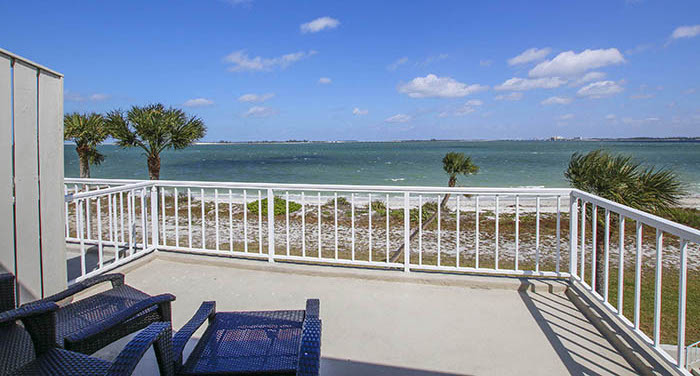 balcony at gulf front sanibel island vacation rental