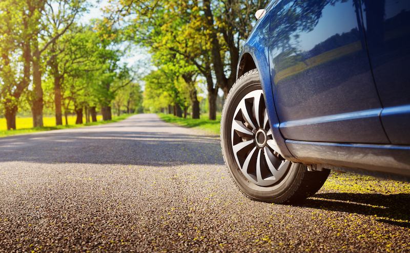 car on road